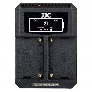 JJC DCH-NPF USB Dual töltő Sony NP-F550/F750/F970-hez-1