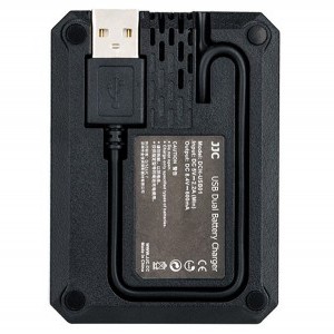 JJC DCH-NPW126 USBA Dupla töltő Fujifilm NP-W126/126S-hez-1