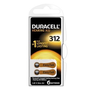 Duracell DA 312 (IN B6) hallókészülék elem