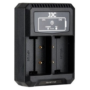 JJC DCH-NPT125 USB Dual töltő Fujifilm NP-T125-höz