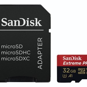 Sandisk 32GB Micro SDHC Extreme Pro + adapter