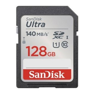 Sandisk 128gb SDXC Ultra kártya 140mb/s CL10 UHS-I