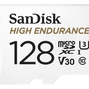 SANDISK MICRO SDXC KÁRTYA HIGH ENDURANCE 128GB,100 MB/S,C10,U3,V30