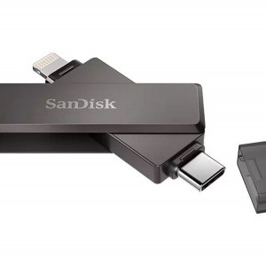 Sandisk 64 GB IXPAND Flash Drive Luxe USB-C + Ligthning csatlakozással