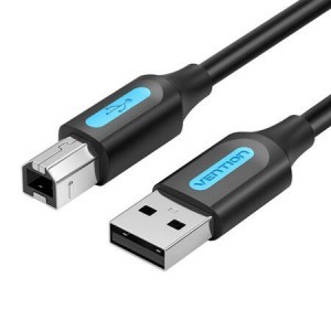 USB 2.0 A-B nomtató kábel Vention COQBG 1.5m (fekete)
