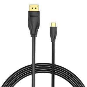 USB-C - DisplayPort 1.4 Kábel Vention CGYBG, 1,5m, 8K 60Hz/4K 120Hz (fekete)