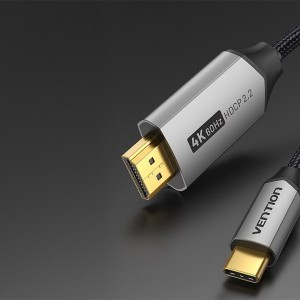 USB-C - HDMI 2.0 Kábel Vention CRBBG 1,5m, 4K 60Hz (fekete)