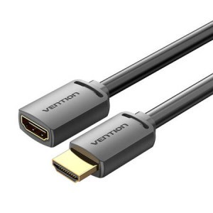 HDMI 2.0 apa - HDMI 2.0 anya hosszabbító kábel Vention AHCBD 0,5m, 4K 60Hz, (Fekete)
