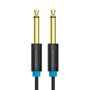 Audio kábel TS 6.35mm jack Vention BAABF 1m (fekete)-1