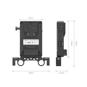 SmallRig V Mount Battery Plate Basic Dual Rod 3498-3