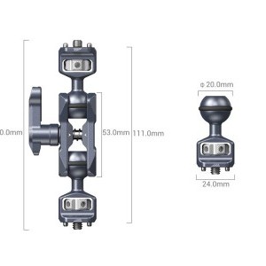 Smallrig Magic Arm with Dual Ball Heads (1/4"-20)-1