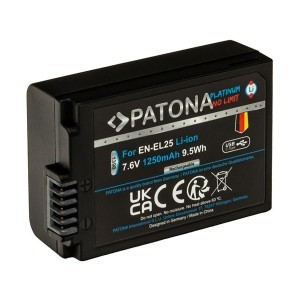 Patona Nikon EN-EL25 USB-C Platinum akkumulátor, Z fc, Z50, Z30