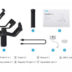 Feiyu-tech Feiyu SCORP Mini P 3-tengelyes okostelefon stabilizátor Fekete-1