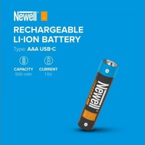 Newell AAA USB-C 500 mAh újratölthető akkumulátor - 2 db-4