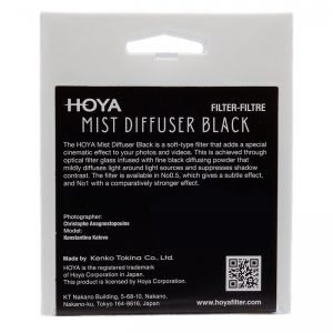 HOYA MIST DIFFUSER BLACK No1 49mm kreatív szűrő-3