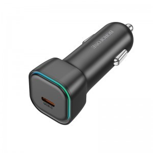 Borofone BZ28 autós töltő USB Type C QC 3.0 PD 30W fekete