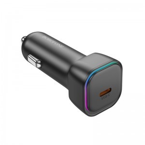 Borofone BZ28 autós töltő USB Type C QC 3.0 PD 30W fekete