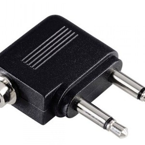Hama repülőgép jack adapter 2x3,5mm jack monó-3,5m