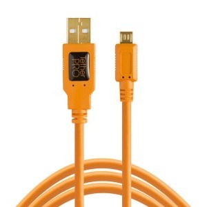 TetherPro USB 2.0 A Male-Micro-B 4.6m narancssárga