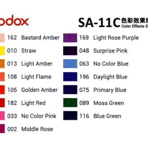 Godox SA-11C Color gel szett (15db)-2