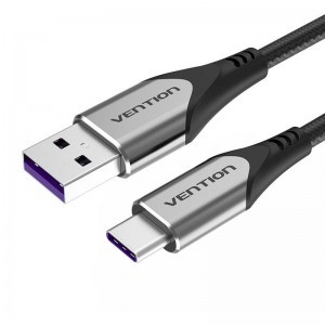 Vention COFHD, FC 0.5 m USB-A (2.0) - USB-C kábel (szürke)-0