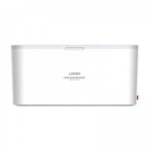 LDNIO SN5311W Management hálózati elosztó doboz vezeték nélküli töltővel 5x AC, 2x USB-A, 1x USB-C, 2m-1