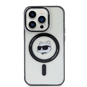 Eredeti Tok KARL LAGERFELD IML Choupette`s Head Magsafe KLHMP15XHCHNOTK iPhone 15 Pro Max átlátszó tok