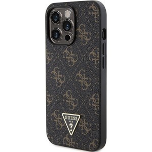 Original Case GUESS hardcase 4G Triangle Metal Logo GUHCP14XPG4GPK for Iphone 14 Pro Max fekete tok