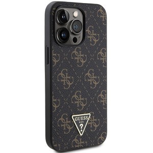 Original Case GUESS hardcase 4G Triangle Metal Logo GUHCP14XPG4GPK for Iphone 14 Pro Max fekete tok