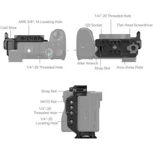 SmallRig Half Cage Sony Alpha 6700 / 6600 / 6500 / 6400-hoz 4337-2