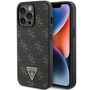 Original tok GUESS hardcase 4G Triangle Metal Logo GUHCP13LPG4GPK iPhone 13 Pro fekete