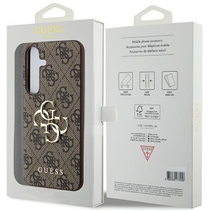 Original Case GUESS - hardcase 4G Big Metal Logo GUHCSA554GMGBR for Samsung Galaxy A55 Barna tok