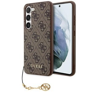 Original Case GUESS - hardcase 4G Charms Collection GUHCSA55GF4GBR for Samsung Galaxy A55 Brown tok