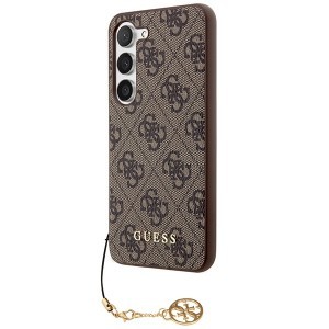 Original Case GUESS - hardcase 4G Charms Collection GUHCSA55GF4GBR for Samsung Galaxy A55 Brown tok