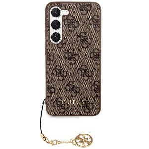 Original Case GUESS - hardcase 4G Charms Collection GUHCSA55GF4GBR for Samsung Galaxy A55 Brown tok