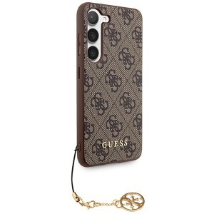 Original Case GUESS - hardcase 4G Charms Collection GUHCSA55GF4GBR for Samsung Galaxy A55 Brown tok