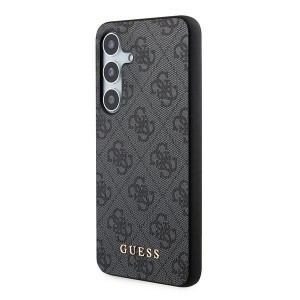 Original Case Guess - hardcase 4G Metal Gold Logo GUOHCSA55G4GFGR Samsung Galaxy A55 tok fekete