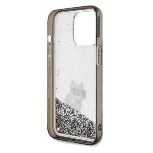 Original Pouch KARL LAGERFELD hardcase Liquid Glitter Choupette KLHCP13LLKCNSK iPhone 13 Pro tok