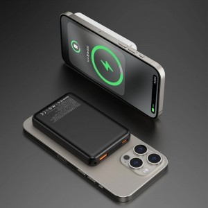 Dudao K14S USB-C / MagSafe vezeték nélküli powerbank 20W 5000mAh - fekete-4