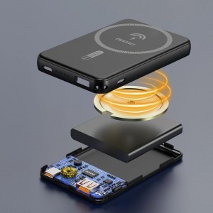 Dudao K14S USB-C / MagSafe vezeték nélküli powerbank 20W 5000mAh - fekete-6