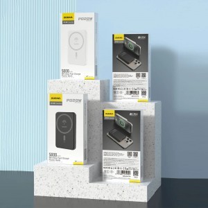 Dudao K14S USB-C / MagSafe vezeték nélküli powerbank 20W 5000mAh - fekete-7