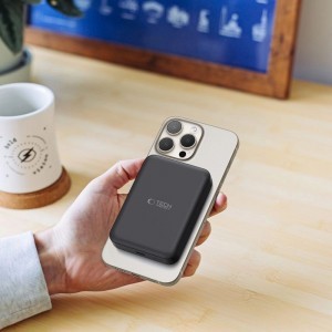 Tech-Protect LifeMag PB11 Powerbank MagSafe funkcióval 10000mAh 15W USB-C port - fekete + USB-C kábel-6