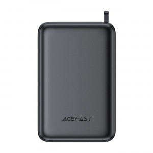 Acefast M4 PD 67W 20000mAh Powerbank beépített kábellel - fekete