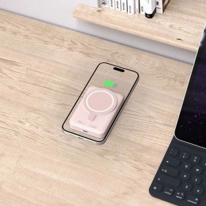 Tech-Protect LifeMag PB11 Powerbank with MagSafe 10000mAh 15W USB-C port - pink + USB-C kábel-6