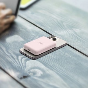 Tech-Protect LifeMag PB11 Powerbank with MagSafe 10000mAh 15W USB-C port - pink + USB-C kábel-8