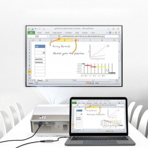 Choetech kit adapter HUB USB Type C - HDMI 2.0 (3840 x 2160 @ 60Hz) szürke (HUB-H12) + USB kábel Type C - HDMI (3840 x 2160 @ 60Hz) 2m szürke (CH0021)