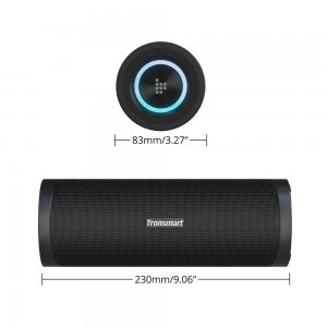 Tronsmart T6 Pro Hordozható Vezeték Nélküli Bluetooth 5.0 Hangszóró 45W LED Háttérvilágítás Fekete (448105)-2