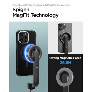 Spigen S570W selfie bot MagSafe tripod Bluetooth-szal - fekete-6