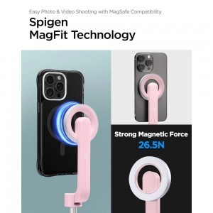 Spigen S570W Bluetooth-os selfie bot és MagSafe tripod - rózsaszín-14
