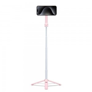 Spigen S570W Bluetooth-os selfie bot és MagSafe tripod - rózsaszín-1